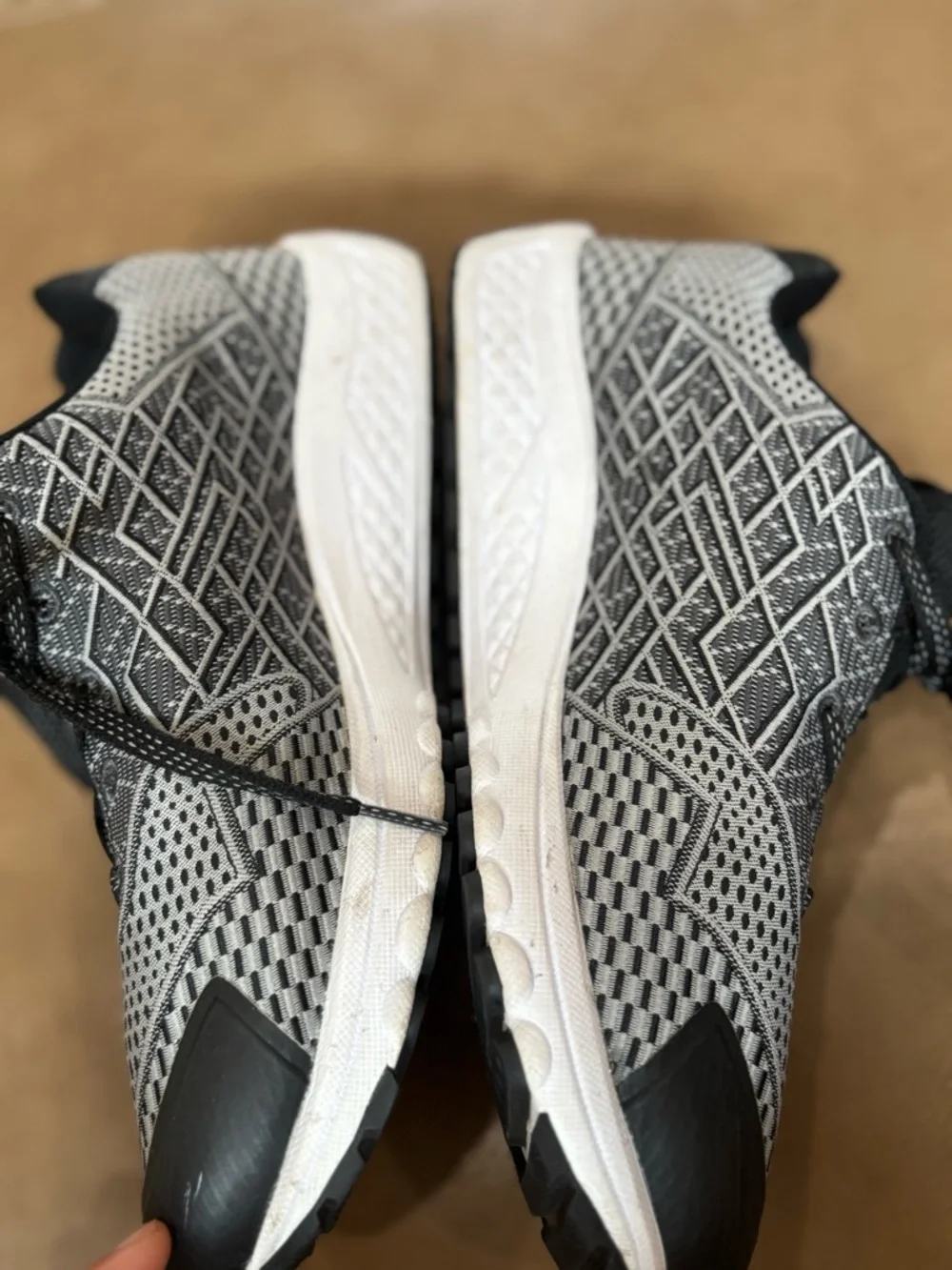 Propet Men’s Black and Gray Mesh Athletic Sneaker